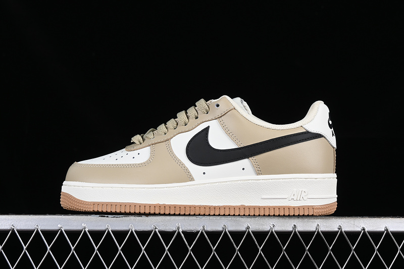 Nike Air Force 1 '07 Low White/Black/Khaki 19