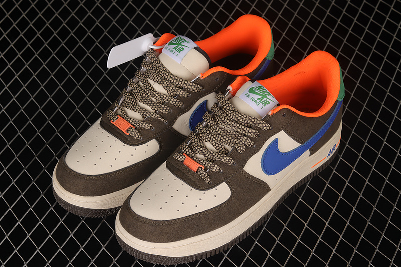 Air Force 1 Low 07 Brown/Blue/Beige-Orange 23