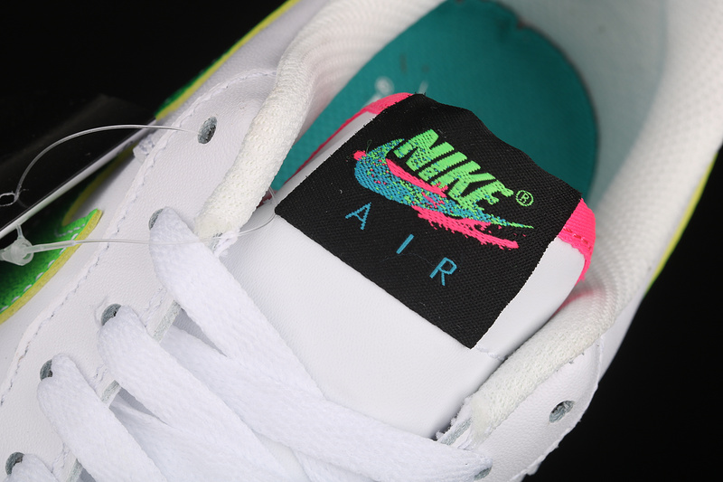 Air Force 1 Low 07 Lv8 White/Aquamarine/Black/Green Strike 3