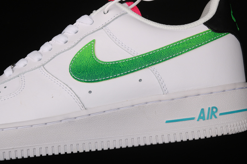 Air Force 1 Low 07 Lv8 White/Aquamarine/Black/Green Strike 5