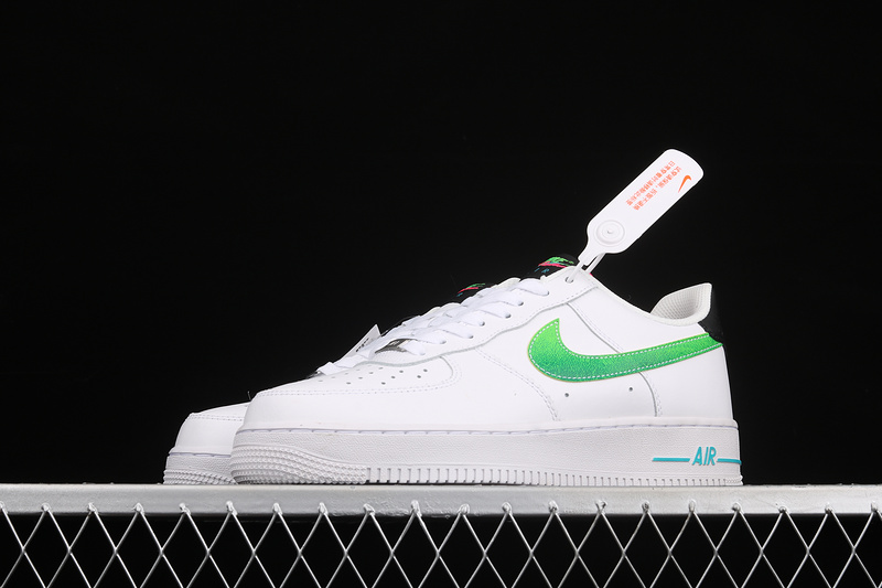 Air Force 1 Low 07 Lv8 White/Aquamarine/Black/Green Strike 7