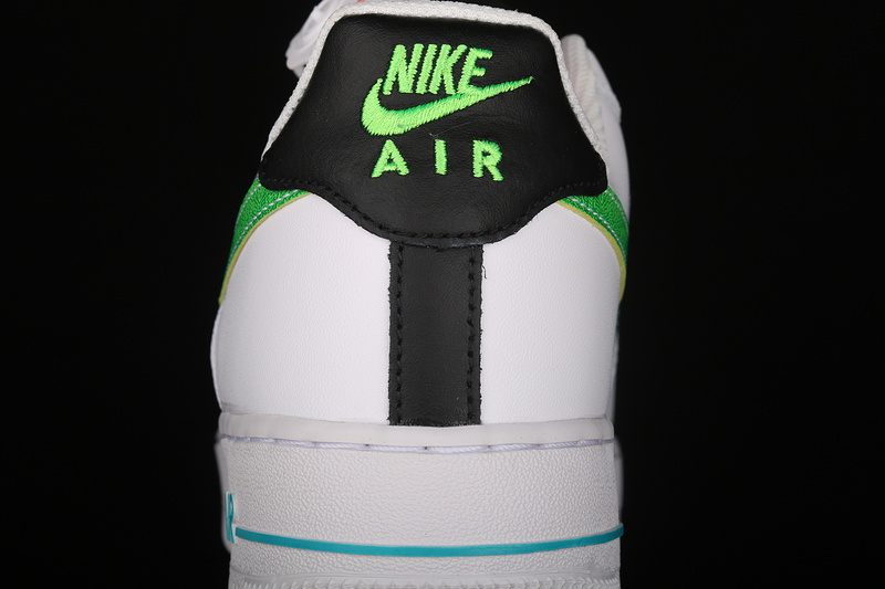 Air Force 1 Low 07 Lv8 White/Aquamarine/Black/Green Strike 9