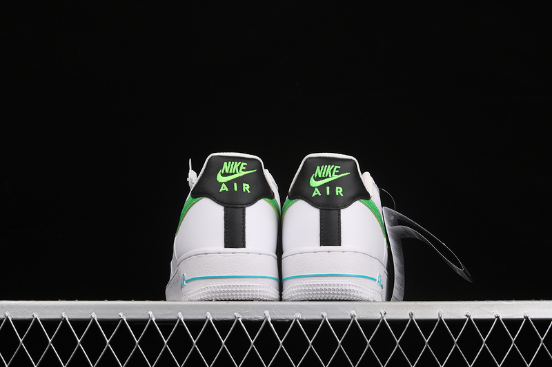 Air Force 1 Low 07 Lv8 White/Aquamarine/Black/Green Strike 11