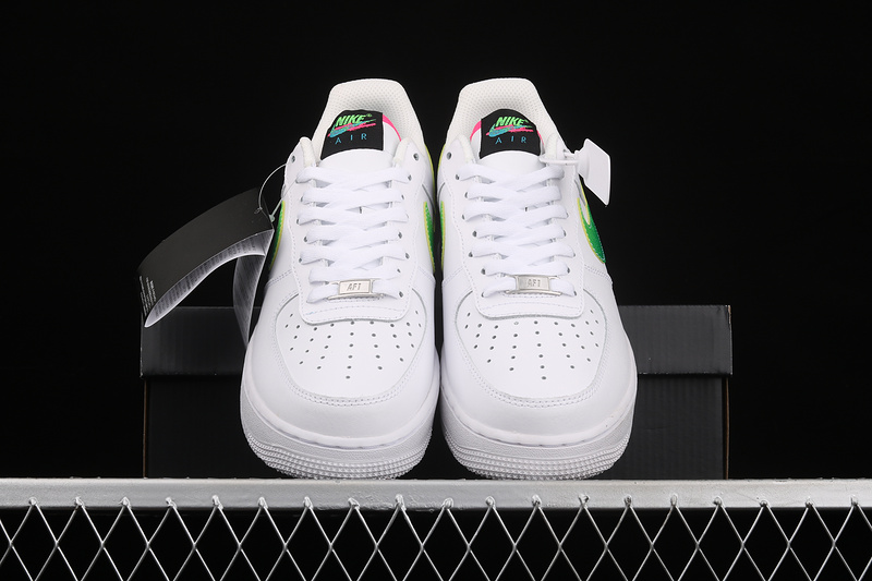 Air Force 1 Low 07 Lv8 White/Aquamarine/Black/Green Strike 15