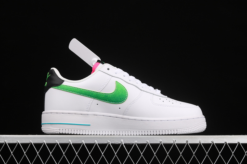 Air Force 1 Low 07 Lv8 White/Aquamarine/Black/Green Strike 27