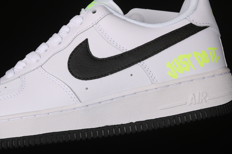 Air Force 1 Low Just Do It White/Volt/Black 5