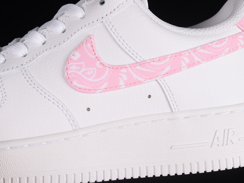 Air Force 1 Low Pink Paisley White/White/Light Pink 5