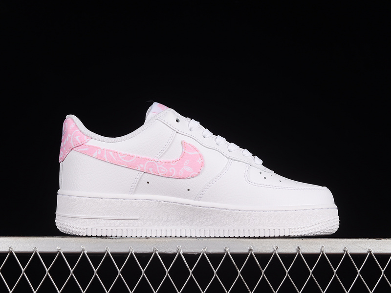 Air Force 1 Low Pink Paisley White/White/Light Pink 15