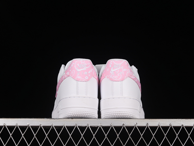 Air Force 1 Low Pink Paisley White/White/Light Pink 23