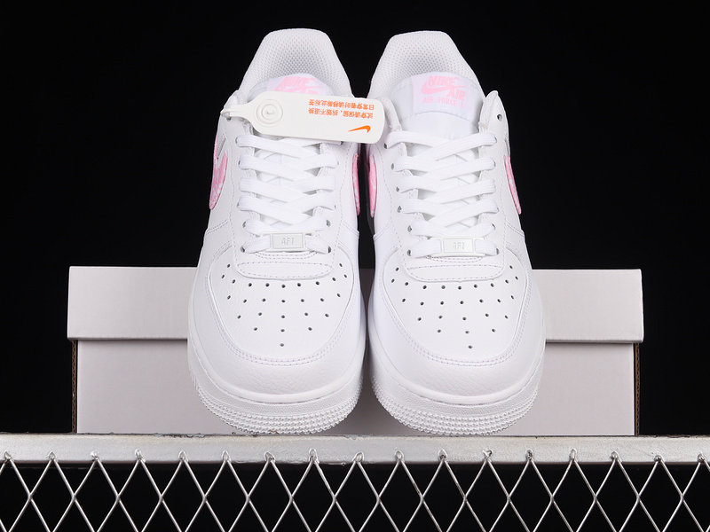 Air Force 1 Low Pink Paisley White/White/Light Pink 25