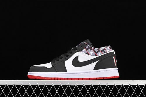 Air Jordan 1 Low Quai 54 2021 White/Black/Red 23