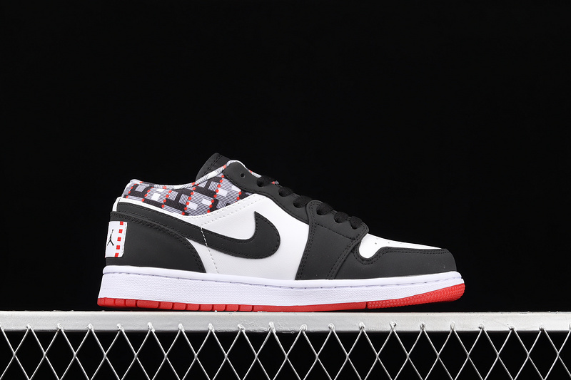 Air Jordan 1 Low Quai 54 2021 White/Black/Red 27