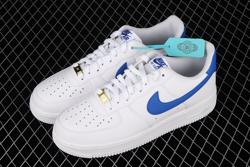 Air Force 1 Low White/White/Royal Blue 21