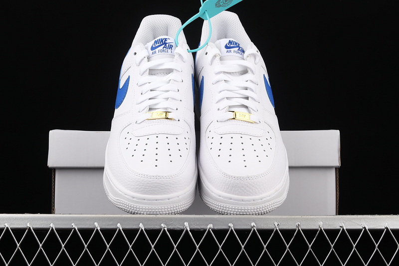 Air Force 1 Low White/White/Royal Blue 29