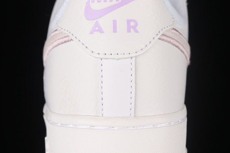 Air Force 1 Low 07 Essential Chenille Swoosh White/Photon Dust/Lilac/Venice 11