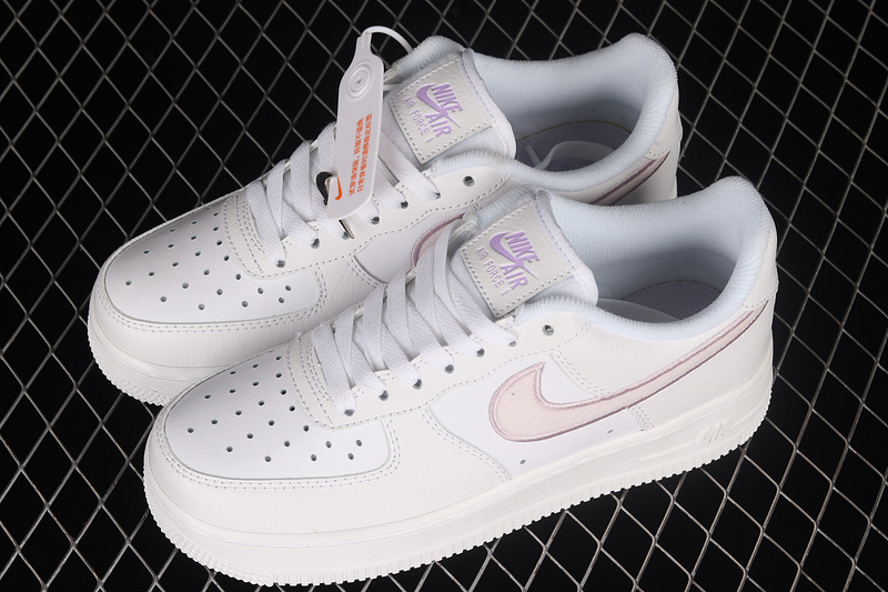 Air Force 1 Low 07 Essential Chenille Swoosh White/Photon Dust/Lilac/Venice 13