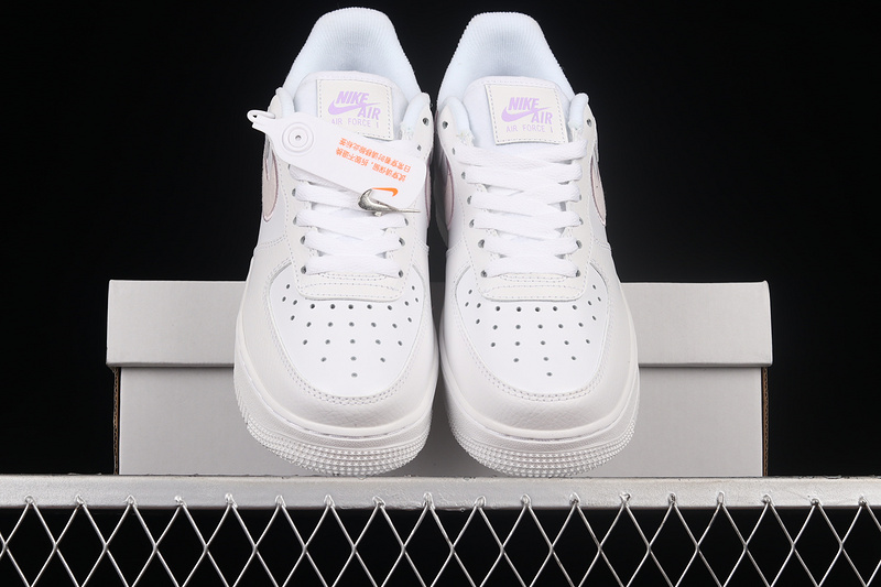 Air Force 1 Low 07 Essential Chenille Swoosh White/Photon Dust/Lilac/Venice 17