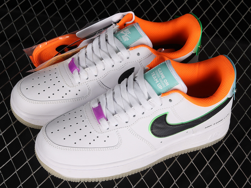 Air Force 1 Low 07 Le Have A Good Game White/Black/Team Orange/Teal 5