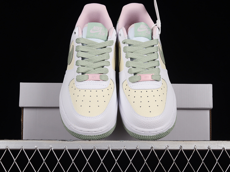 Air Force 1 Low Lv8 Gs Summit White/Coconut Milk/Pink Foam/Honeydew 17