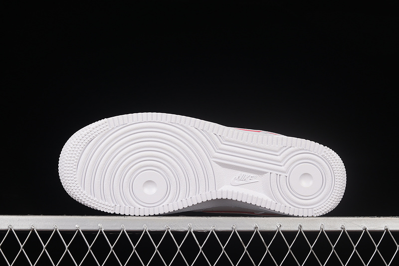 Nike Air Force 1 '07 Low White/White/University Red 5