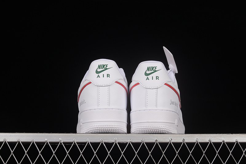 Nike Air Force 1 '07 Low White/White/University Red 7