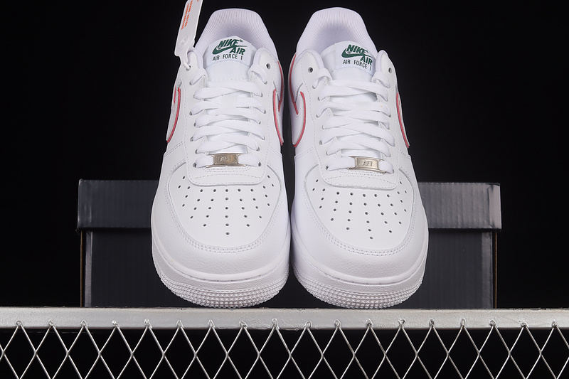 Nike Air Force 1 '07 Low White/White/University Red 15