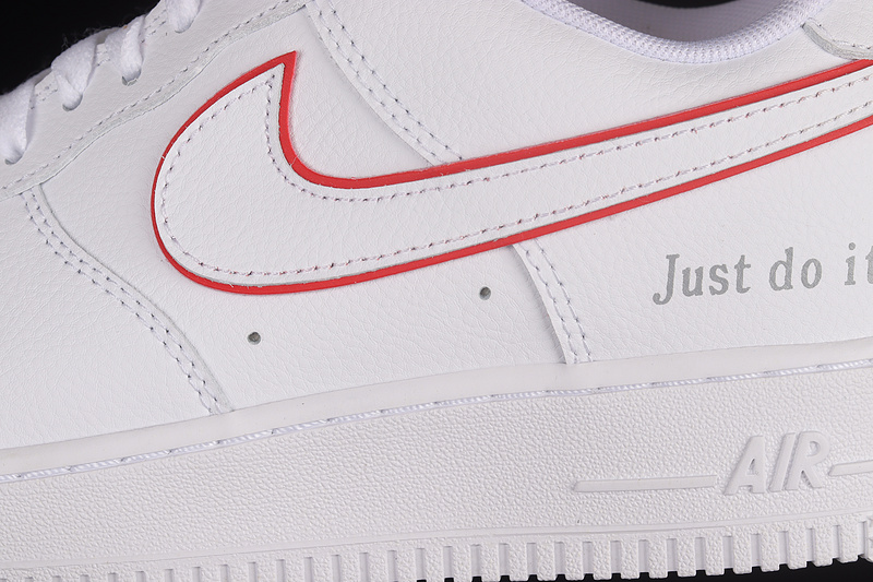 Nike Air Force 1 '07 Low White/White/University Red 25