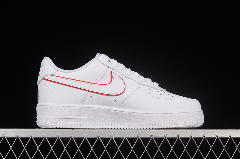 Nike Air Force 1 '07 Low White/White/University Red 29