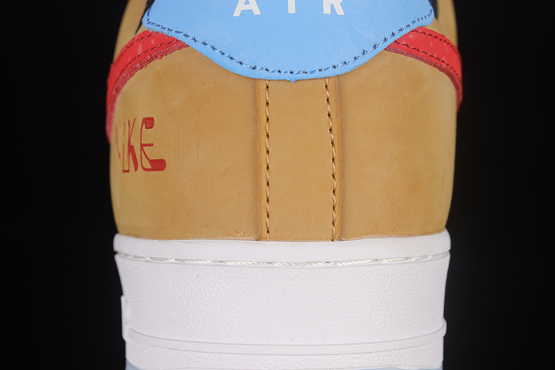 Nike Air Force 1 '07 Low Light Brown/University Red /Blue 21