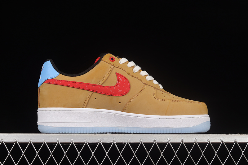 Nike Air Force 1 '07 Low Light Brown/University Red /Blue 27