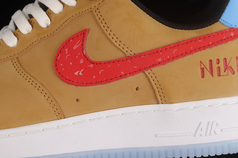 Nike Air Force 1 '07 Low Light Brown/University Red /Blue 31