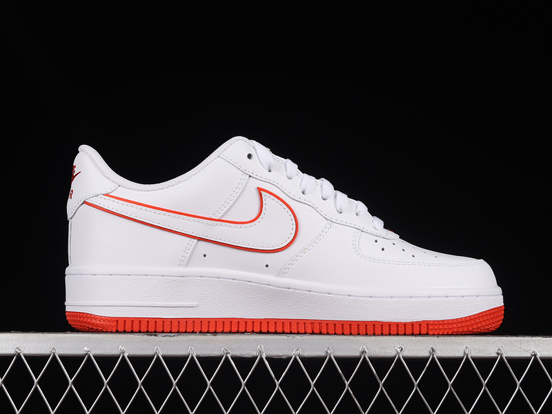 Air Force 1 Low 07 White/White-Picante Red 19