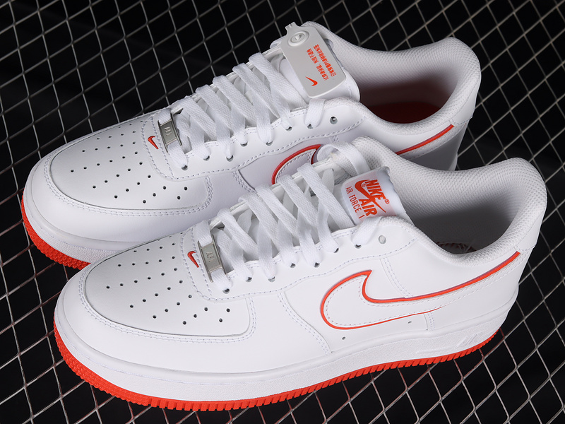 Air Force 1 Low 07 White/White-Picante Red 23