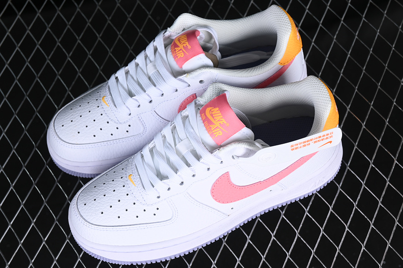 Nike Air Force 1 '07 Low Pink/Yellow/White 7