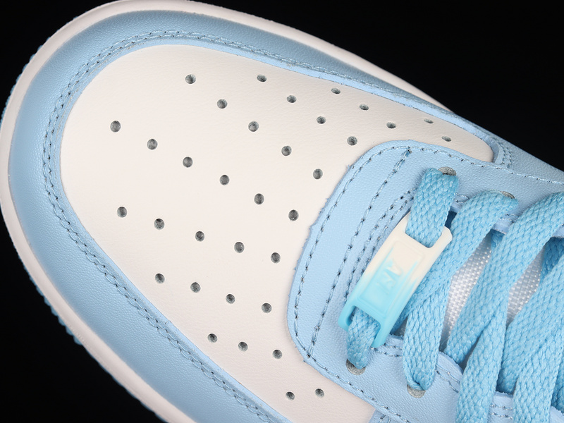 Air Force 1 Low Nail Art Light Blue/White/Light Blue 5