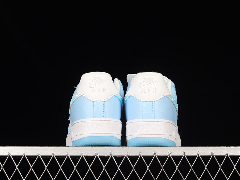 Air Force 1 Low Nail Art Light Blue/White/Light Blue 15