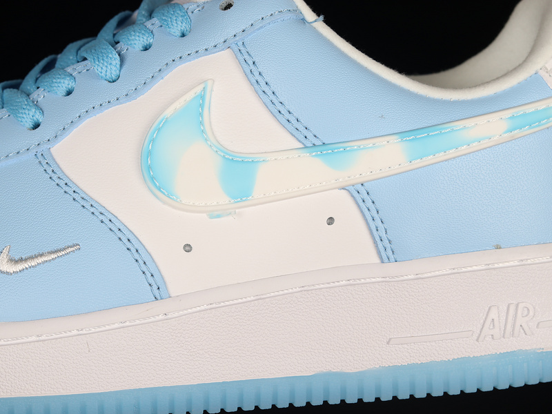 Air Force 1 Low Nail Art Light Blue/White/Light Blue 17