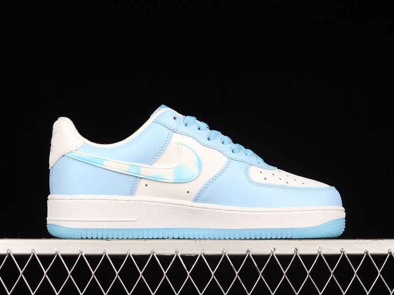 Air Force 1 Low Nail Art Light Blue/White/Light Blue 27