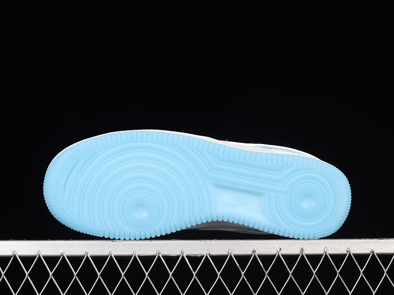 Air Force 1 Low Nail Art Light Blue/White/Light Blue 29