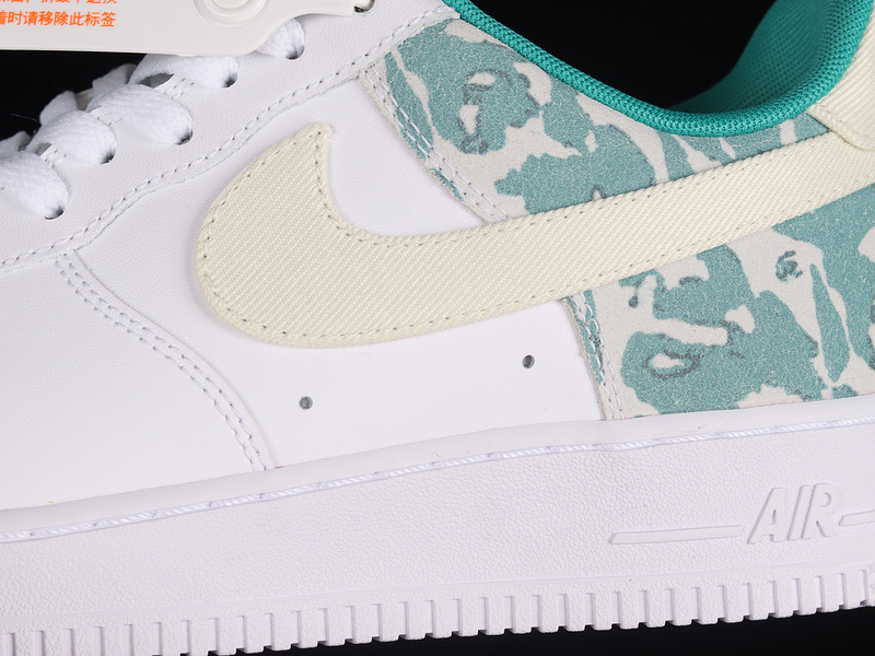 Air Force 1 Low Coconut Milk-Barely Volt-White-Neptune Green 3