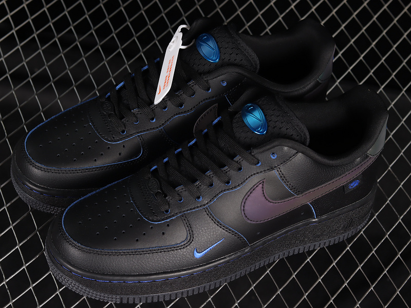 Air Force 1 Low 07 Black/Black/Blue 21