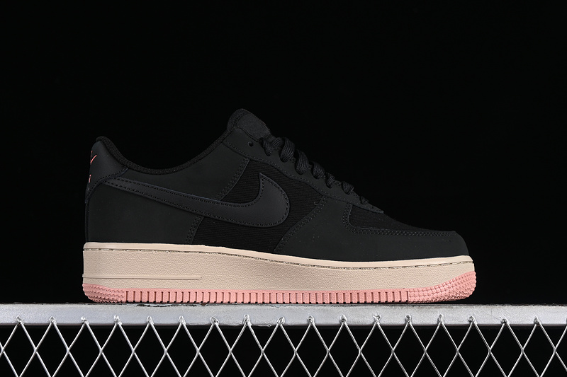 Nike Air Force 1 '07 Low Black/Red Stardust/Sanddrift 31