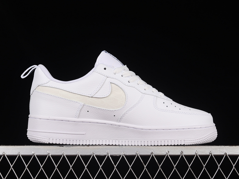 Air Force 1 Low 07 Lv8 Reflective Swoosh White/Dark Marina Blue/White 5