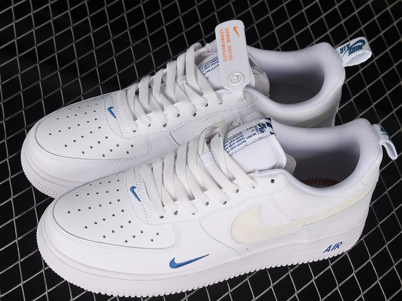 Air Force 1 Low 07 Lv8 Reflective Swoosh White/Dark Marina Blue/White 19