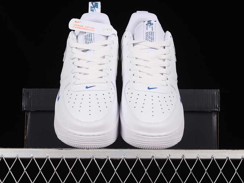 Air Force 1 Low 07 Lv8 Reflective Swoosh White/Dark Marina Blue/White 21