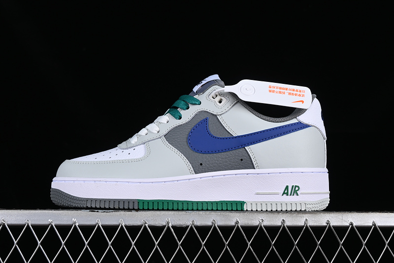 Nike Air Force 1 '07 Low Grey/Blue/White/Green 19