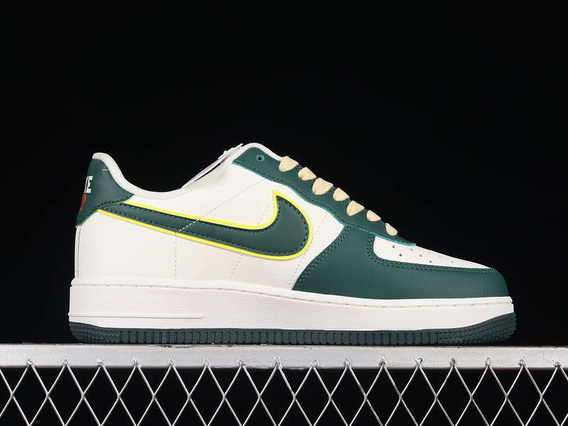 Air Force 1 Low 07 Lv8 Sail/Noble Green-Opti Yellow 5