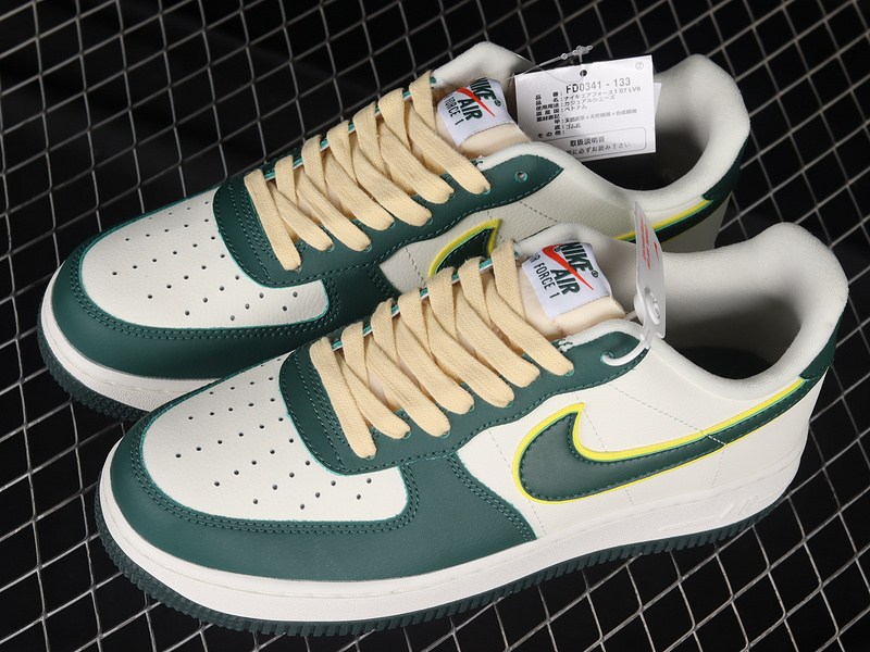 Air Force 1 Low 07 Lv8 Sail/Noble Green-Opti Yellow 23