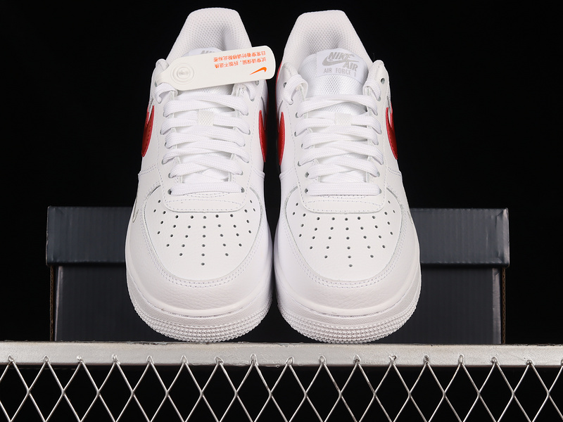 Air Force 1 Low 07 White/Picante Red-Wolf Grey 21