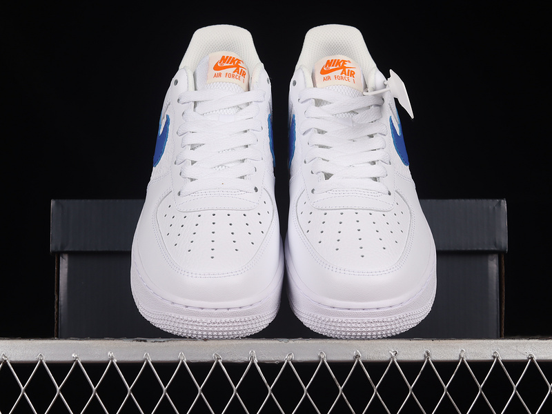 Air Force 1 Low 07 White/White-Picante Red-Game Royal-White 3